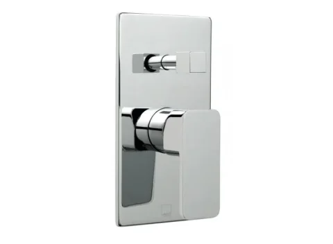Vado Phase 2 Outlet Single Lever Concealed Manual Valve With Diverter Chrome detail view - Image 2