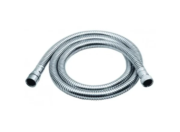 Vado Shower Hose Brass Standard Bore 120cm Chrome Plated Chrome detail view - Image 2