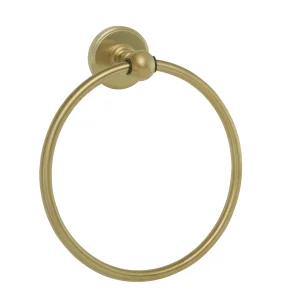 Just Taps Grosvenor Towel Ring Brushed Brass