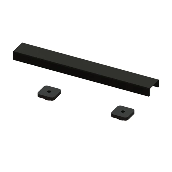 Abacus Elements Linear Waste Cover Plate 300mm Matt Black
