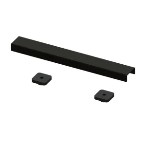 Abacus Elements Linear Waste Cover Plate 300mm Matt Black