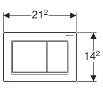 Geberit 115.080.kj.1 Flushplate Omega30 Dual Flush detail view - Image 2