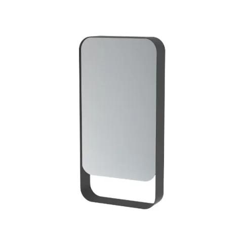 Saneux Volato 50cm Left Hand Mirror Cabinet - Matte Black product image - Image 1