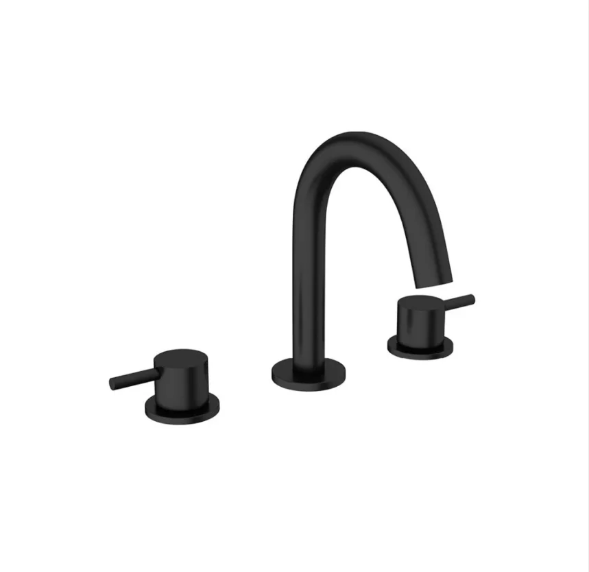 Crosswater Mpro Basin 3 Hole Set Deck Mounted Matt Black product image - Image 1