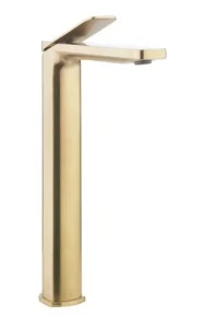 Crosswater Glide Ii Basin Tall Monobloc Brushed Brass