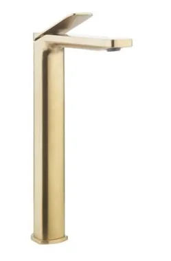 Crosswater Glide Ii Basin Tall Monobloc Brushed Brass