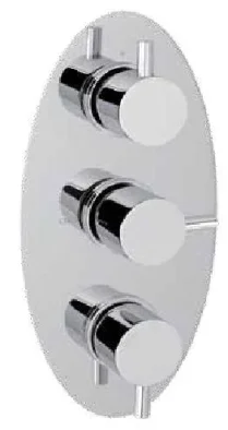 Eastbrook Triple Control Shower Valve With Diverter Only Chrome