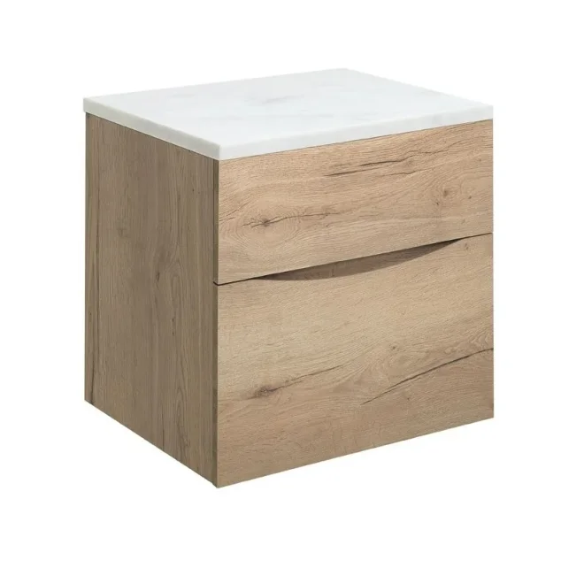 Crosswater Glide Ii 2 Drawer Basin Unit 500 Windsor Oak detail view - Image 8
