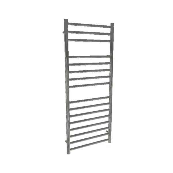 AVA Trend Ladder 1200 x 500mm Brushed Stainless Steel Towel Rail  Oil Filled