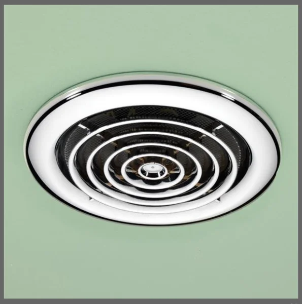 Hib Turbo Inline Fan, Chrome - Non Illuminated 14.5 X D1.5cm