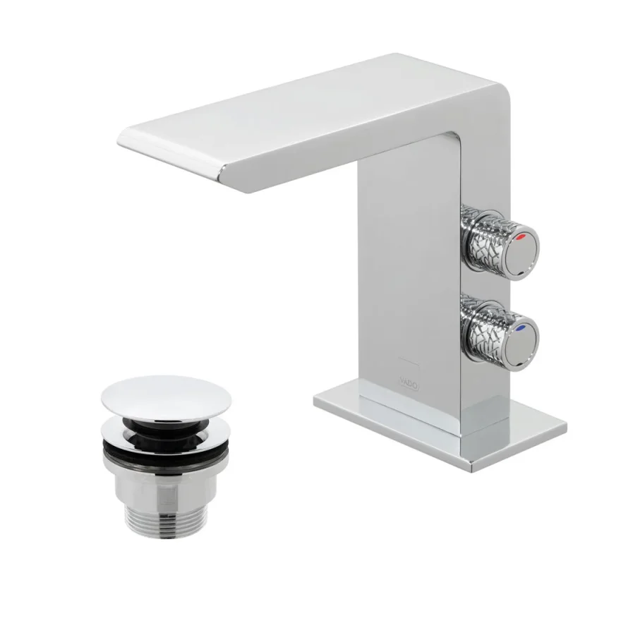 Vado Omika Mono Basin Mixer With Universal Waste Chrome product image - Image 1