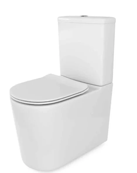 Cubico Zodiac Rimless Close Coupled Toilet And Soft Closing Seat product image - Image 1