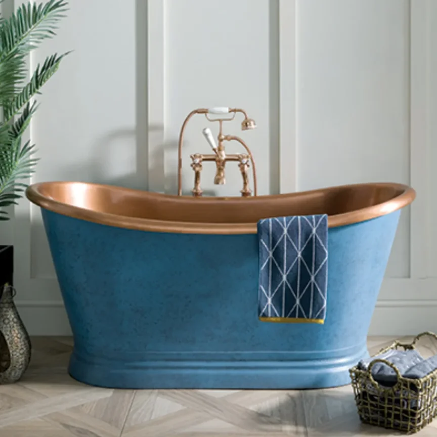 Bc Designs Victrion Crosshead Deck Mounted Bsm Brushed Copper detail view - Image 2