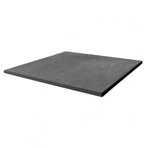 Merlyn Truestone Square Tray Graphite Slate Black 900 X 900mm product image - Image 1