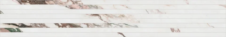 European Tiles Charmo Calacatta Pink Narrow Strip 120 X 20cm Polished Wall Tile (sold Per Piece) detail view - Image 2