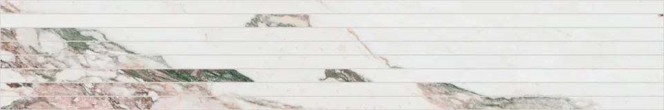 European Tiles Charmo Calacatta Pink Narrow Strip 120 X 20cm Polished Wall Tile (sold Per Piece) detail view - Image 3