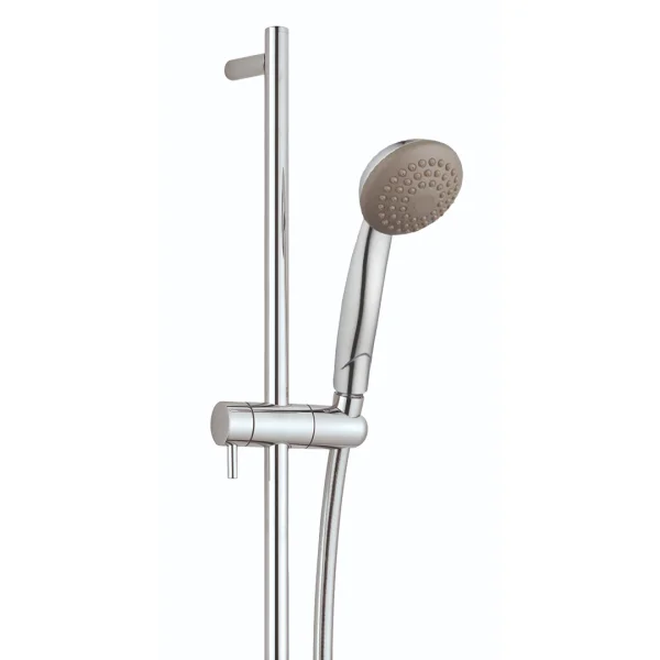 Just Taps Techno Slide Rail With Single Function Shower Handle And Shower Hose Chrome
