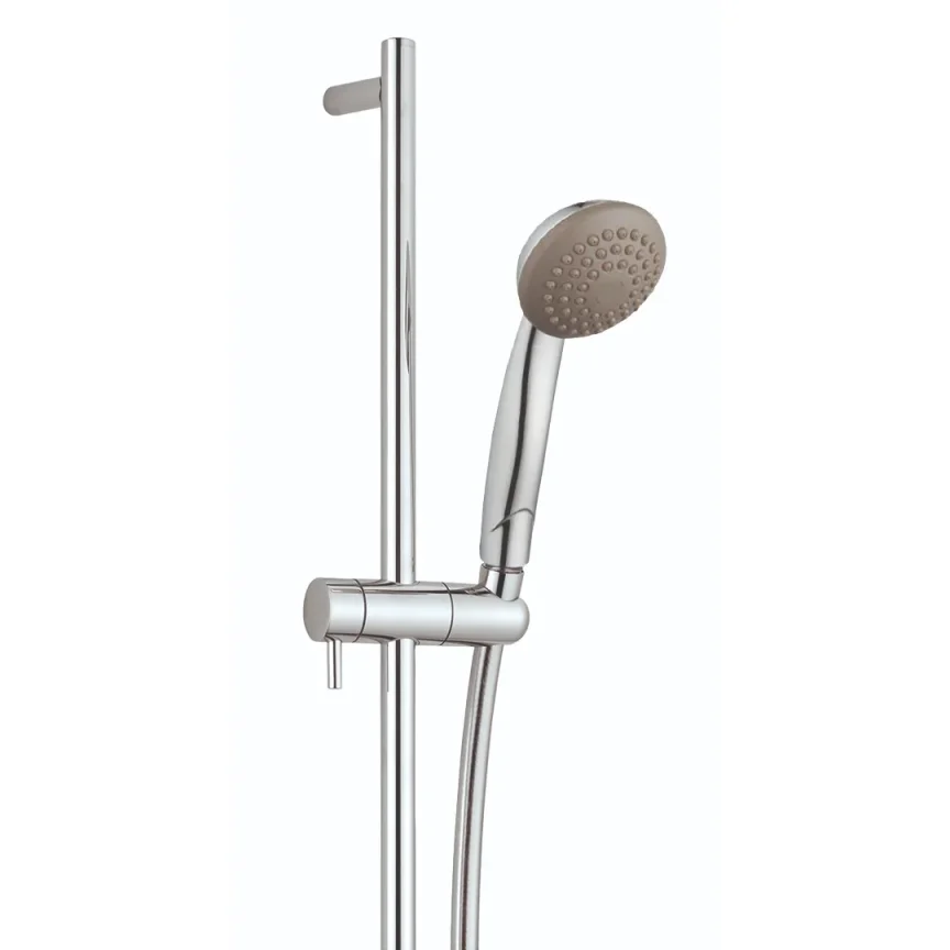 Just Taps Techno Slide Rail With Single Function Shower Handle And Shower Hose Chrome product image - Image 1