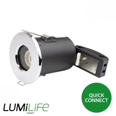 By Design GU10 IP54 Bathroom Downlight Fitting - Quick Connector - Chrome product image - Image 1