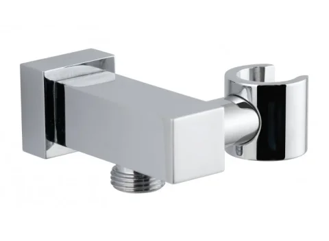 Vado Mix Integrated Outlet And Shower Bracket Wall Mounted Chrome detail view - Image 2