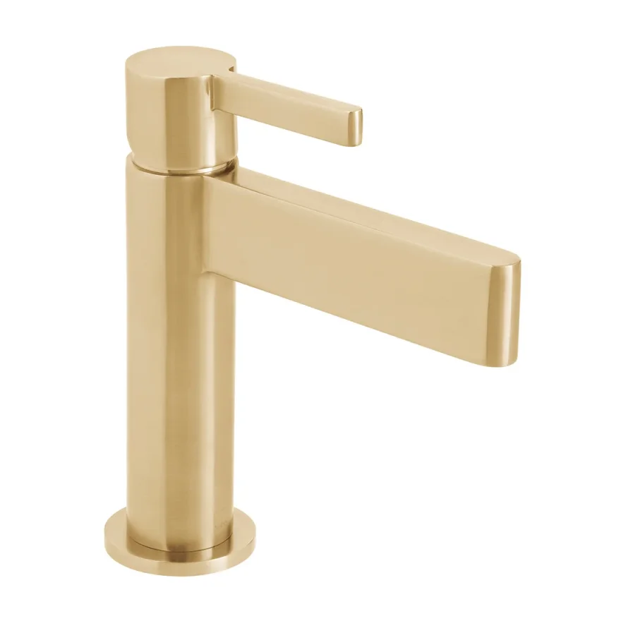 Vado Individual Edit Mono Basin Mixer Brushed Gold product image - Image 1