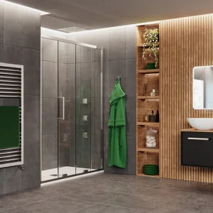 Crosswater Optix Sliding Door 1200 Polished Stainless