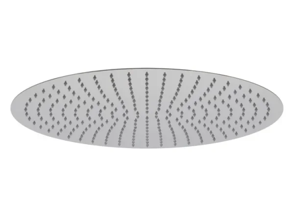 Vado Aquablade Single Function Easy Clean Slim Line Round Shower Head, 500mm (20") Chrome detail view - Image 2