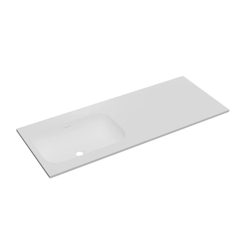 Faeber Infinite M1 Pearl 1200mm Left Hand Furniture Basin White Matt product image - Image 1