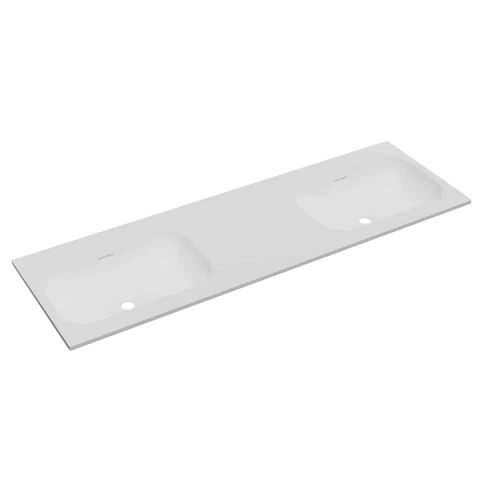 Faeber Infinite M1 Pearl 1500mm Double Furniture Basin White Matt product image - Image 1