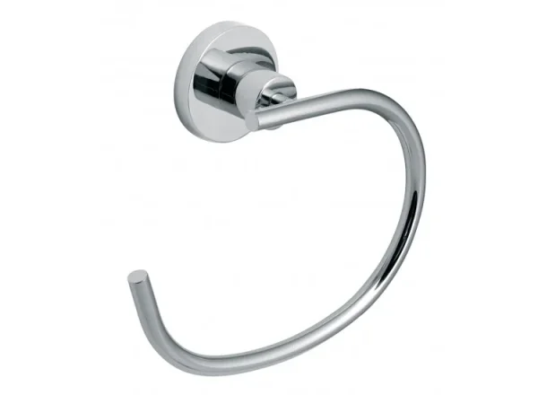 Vado Elements Towel Ring Wall Mounted Chrome detail view - Image 2