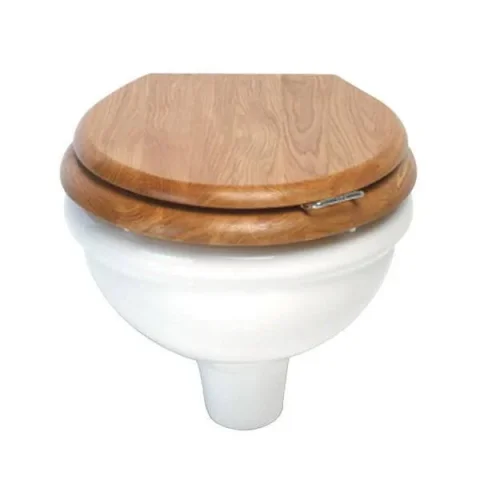 Imperial Etoile Wall Hung Closet White detail view - Image 2