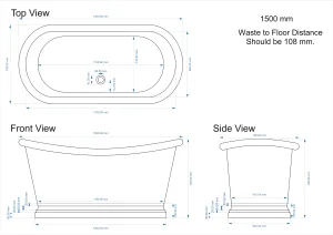 Bc Designs 1500 Copper Bath Copper/patinata