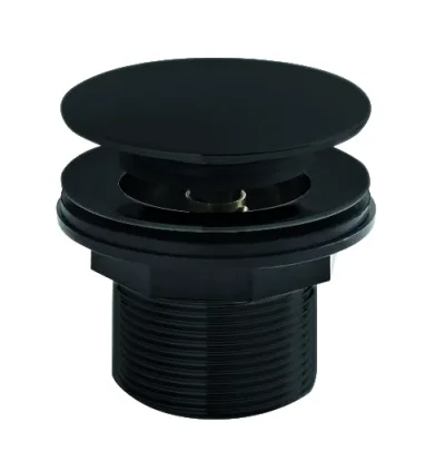 Bc Designs Push Down Bath Waste 60mm (unslotted) Black Silk