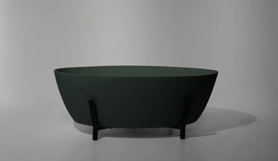 Bc Designs Essex Bath 1510 X 760 (no Waste) Khaki Green detail view - Image 2