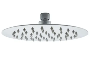 Just Taps Glide Ultra-Thin Round Shower Head 200mm Chrome