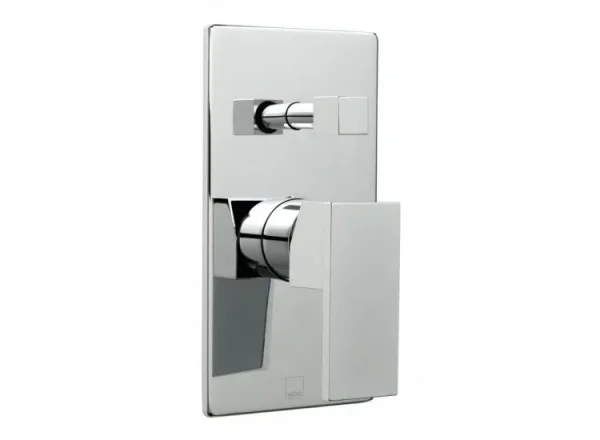 Vado Notion 2 Outlet Single Lever Concealed Manual Valve With Diverter Chrome detail view - Image 2