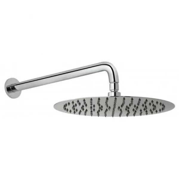 Vado Aquablade Single Function Easy Clean Slim Line Round Shower Head 300mm (12") Chrome detail view - Image 4