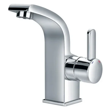Flova Essence Monobloc Basin Mixer Tap with Clicker Waste Chrome
