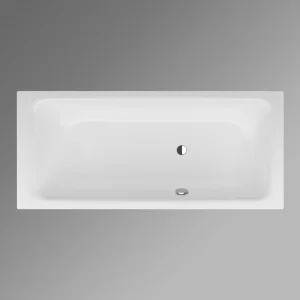 Bette Select With Side Overflow1800 800mm Foot End Rightoverflow Front White