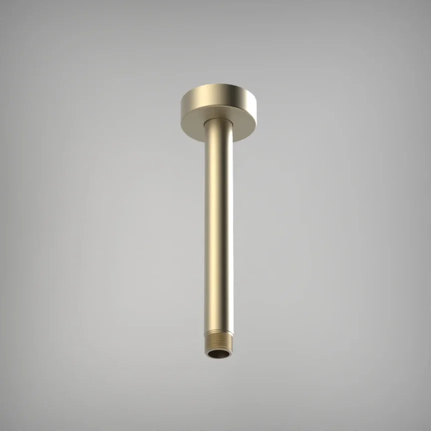 Ava Ceiling Mounted 200mm Round Ceiling Arm - Brushed Brass product image - Image 1