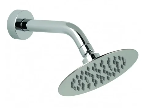 Vado Aquablade 150mm (6") Round Easy Clean Slimline Shower Head With Arm Chrome detail view - Image 2