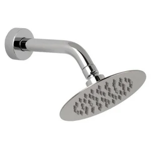 Vado Aquablade 150mm (6") Round Easy Clean Slimline Shower Head With Arm Chrome