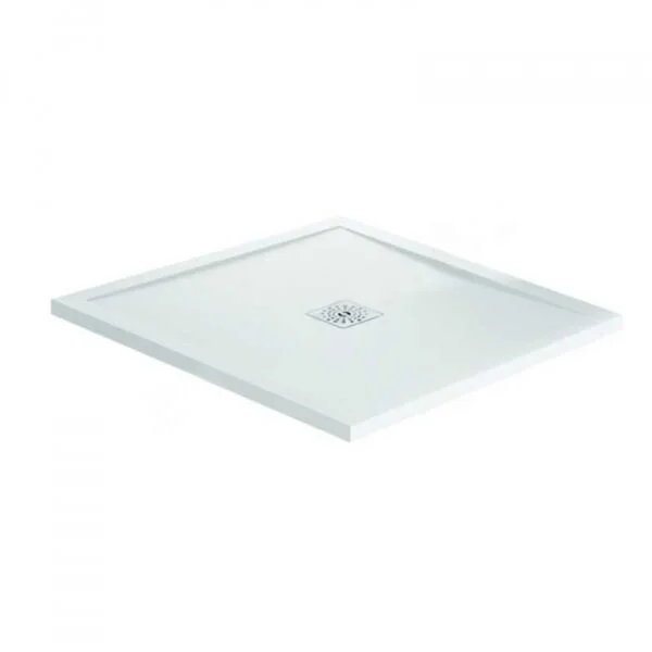 April Waifer Square 1000 x 1000mm Gel Shower Tray White