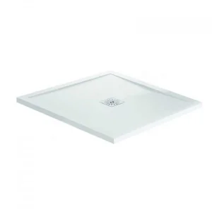 April Waifer Square 1000 x 1000mm Gel Shower Tray White
