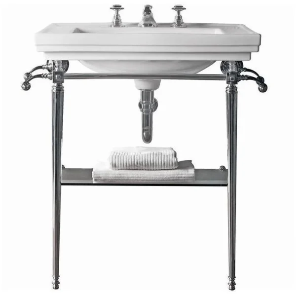 Imperial Ast Deco Large Basin Stand Chrome