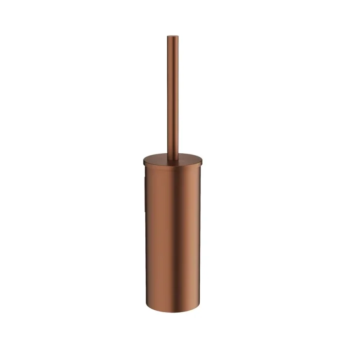Crosswater Mpro Wall Mounted Toilet Brush Set Brushed Bronze product image - Image 1