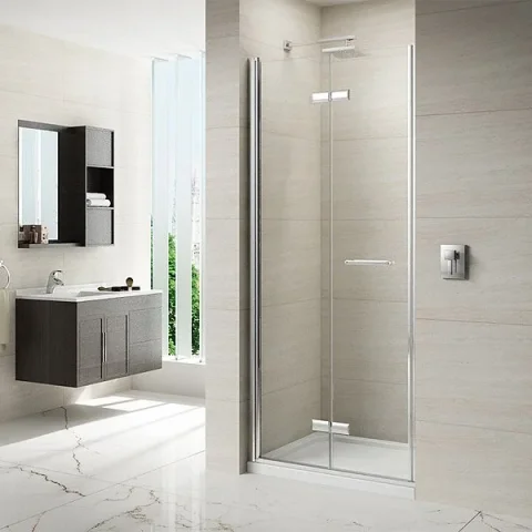 Merlyn 8 Series Frameless Hinged Bifold Door 760mm detail view - Image 3