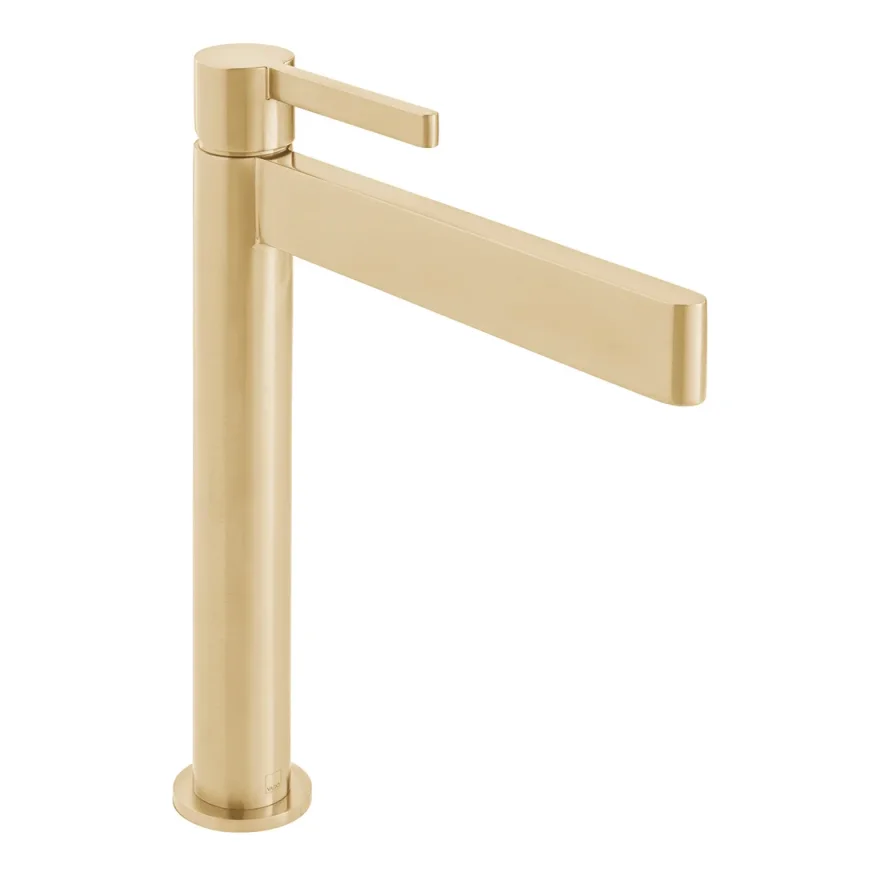 Vado Individual Edit Extended Mono Basin Mixer Brushed Gold product image - Image 1