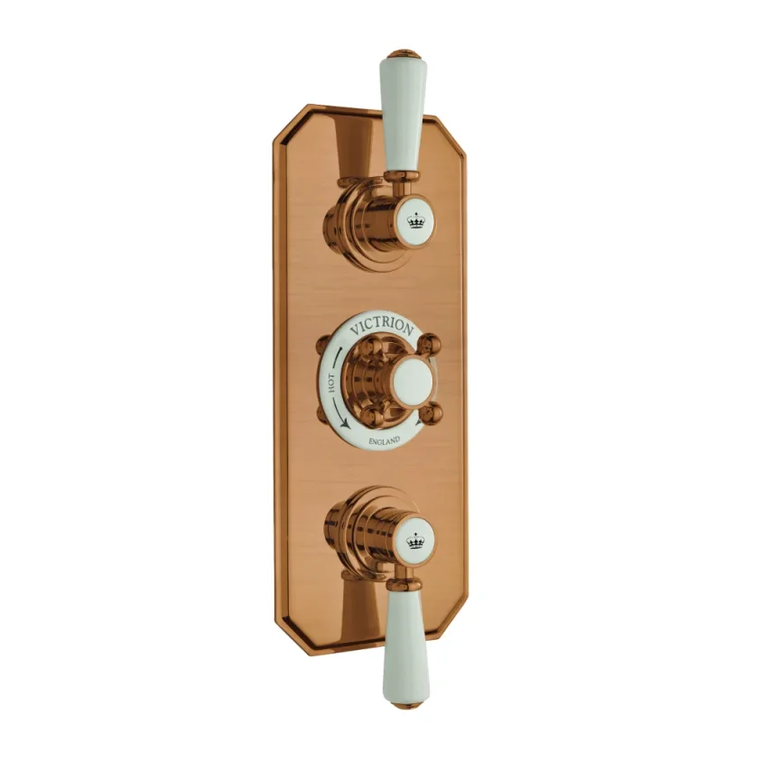 Bc Designs Victrion Triple 2-way Concealed Valve Brushed Copper product image - Image 1