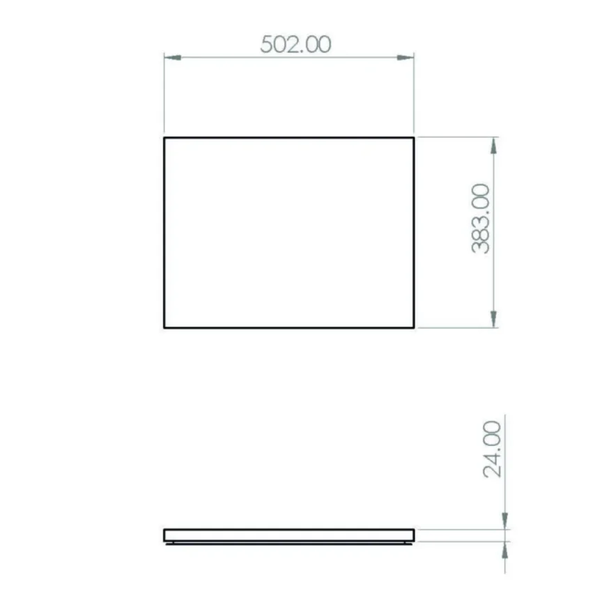 Saneux Austen 50cm Countertop - Matte White detail view - Image 2